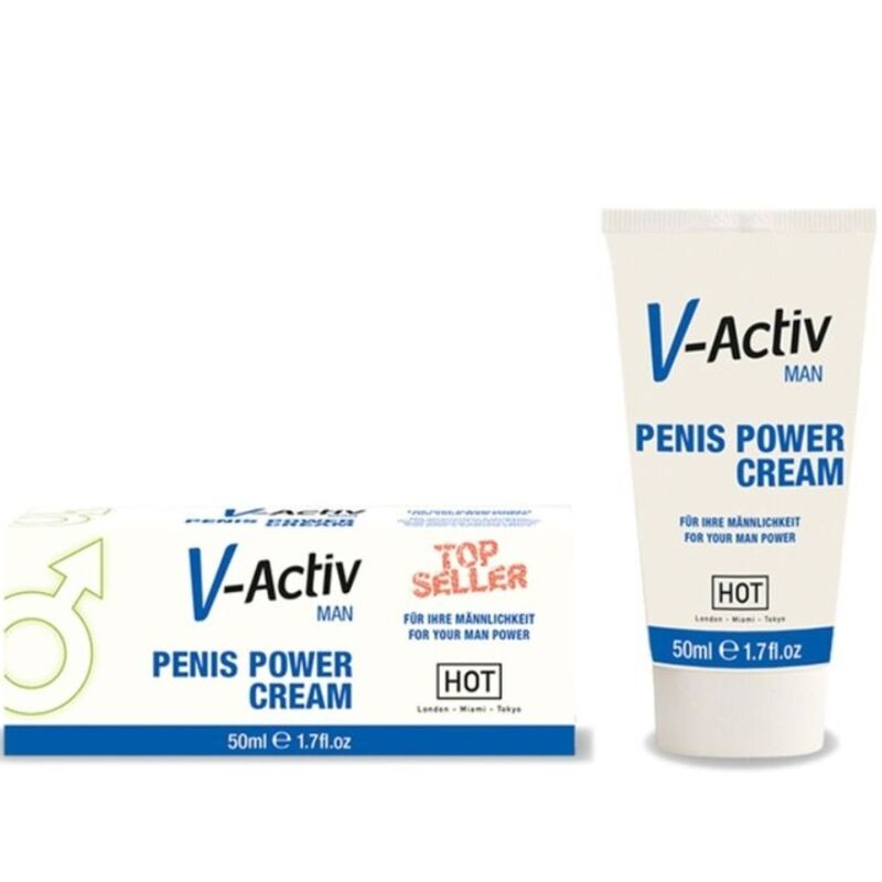 HOT - V-ACTIV CREMA POTENCIADORA HOMBRE 50ML - Kanerotika SL