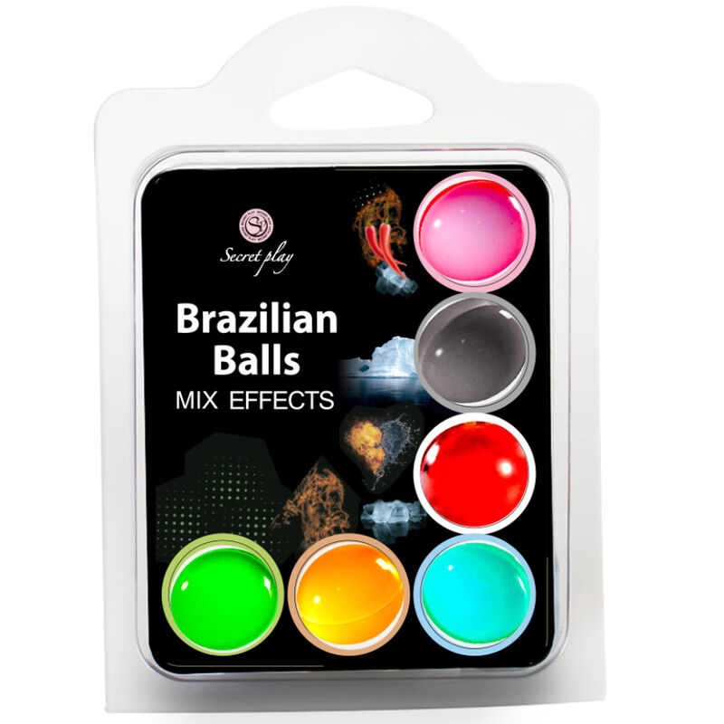 SECRET PLAY SET 6 BRAZILIAN BALLS MIX EFECTOS - Kanerotika SL