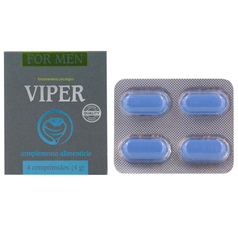 COBECO - VIPER POTENCIADOR MASCULINO 4 CAPSULAS - Kanerotika SL