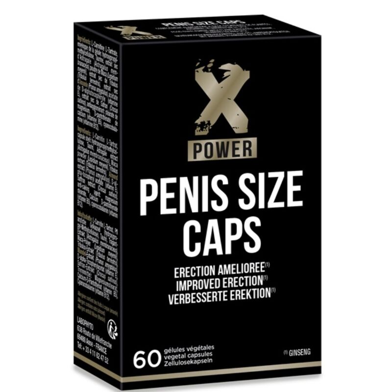 XPOWER - PENIS SIZE CAPS MEJORA DE LA ERECCIÓN 60 CAP - Kanerotika SL