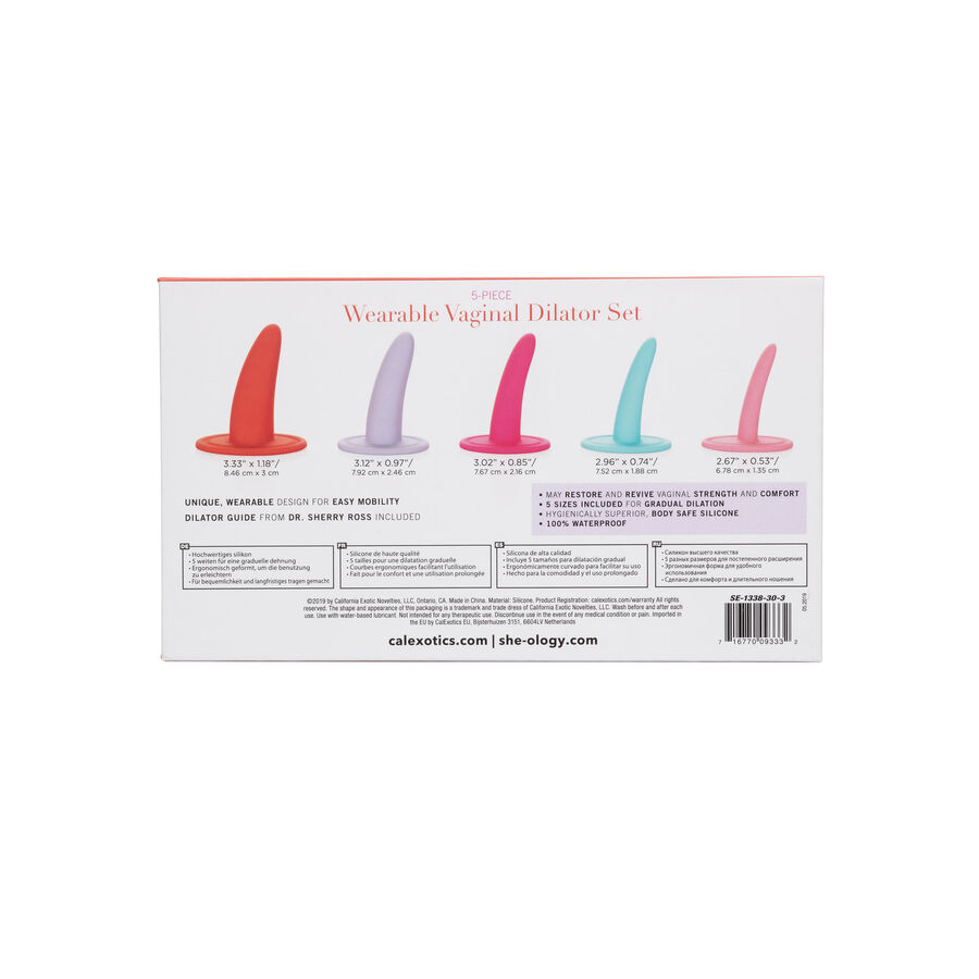 CALEXOTICS - KIT 5PC DILATADORES VAGINALES O ANALES MULTICOLOR - Kanerotika SL