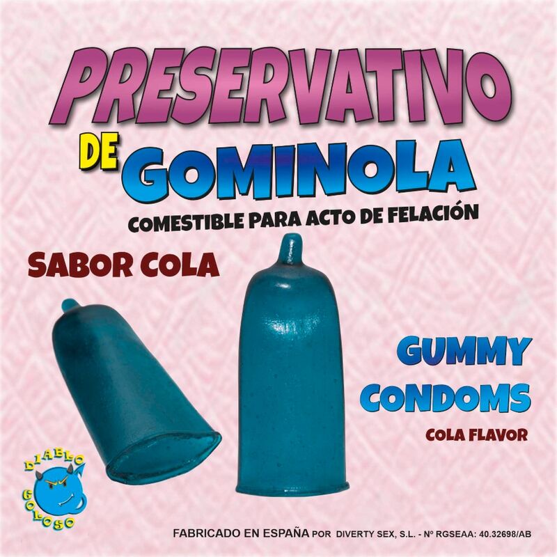 DIABLO PICANTE - PRESERVATIVO DE GOMINOLA COLA - Kanerotika SL