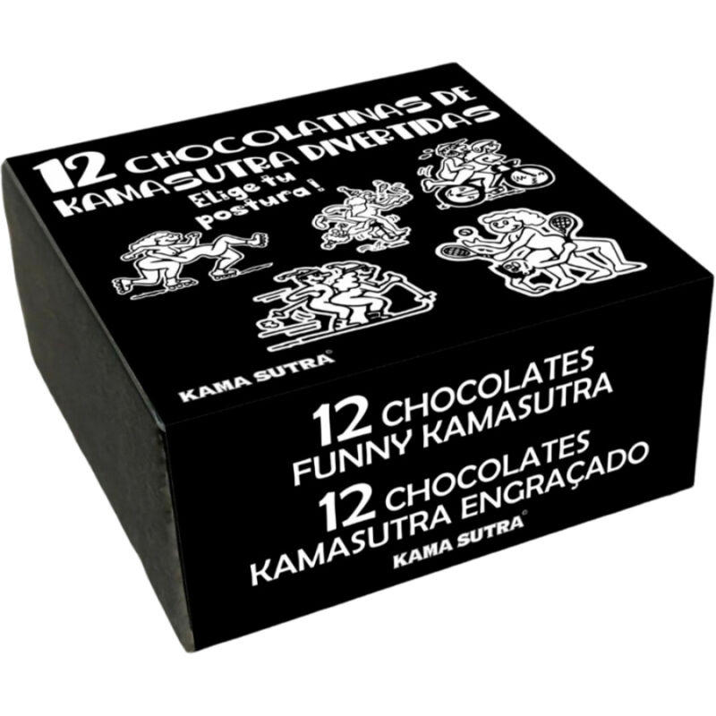 DIABLO PICANTE - CAJA DE 12 CHOCOLATINAS CON POSTURAS DEL KAMASUTRA - Kanerotika SL