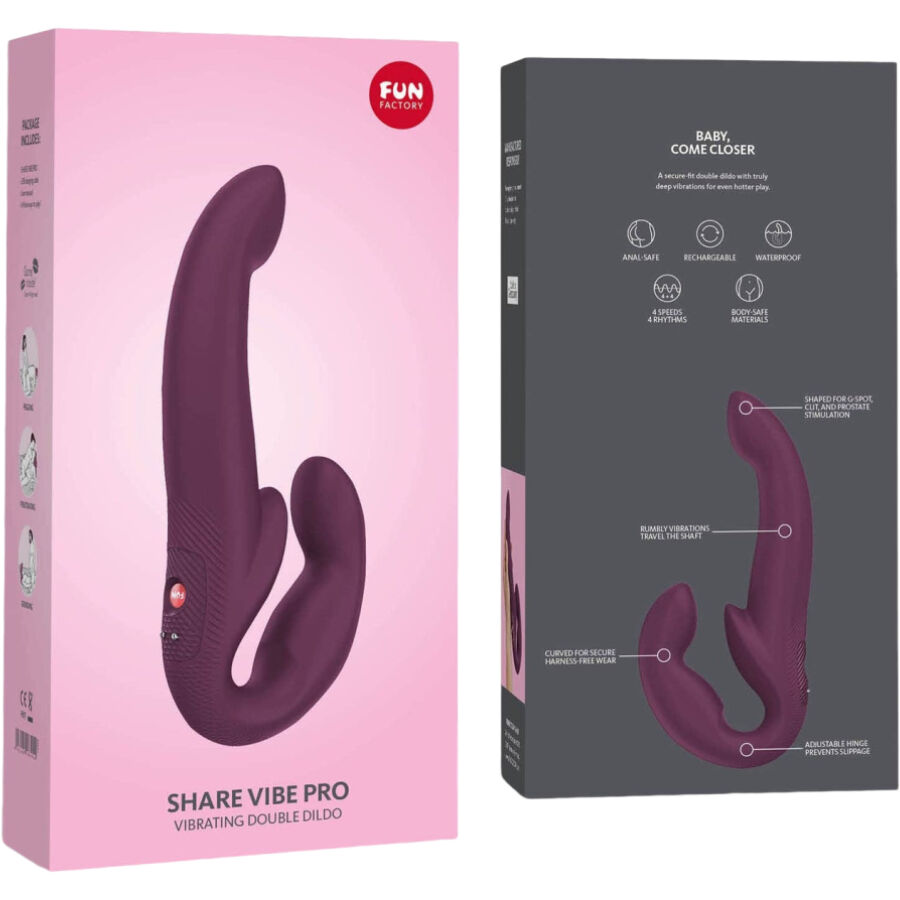 FUN FACTORY - SHARE VIBE PRO VIBRADOR DOBLE GRANATE - Kanerotika SL
