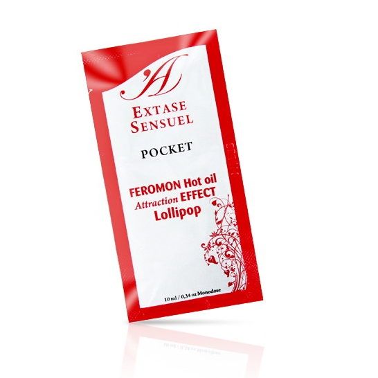 EXTASE SENSUAL - ACEITE MASAJE EFECTO CALOR FEROMONAS PIRULETA 10 ML - Kanerotika SL