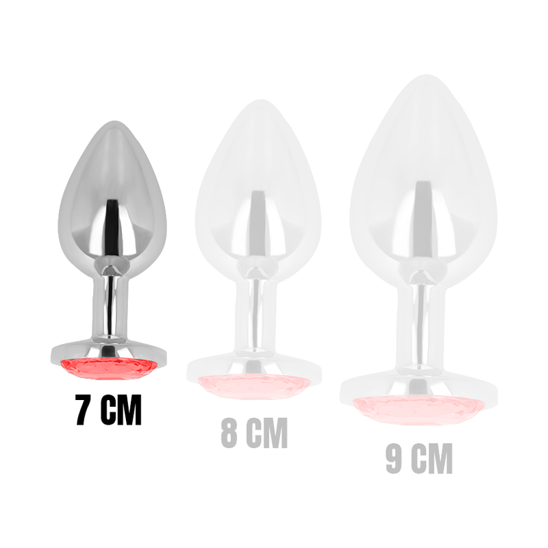 OHMAMA - PLUG ANAL CON CRISTAL ROJO 7 CM - Kanerotika SL