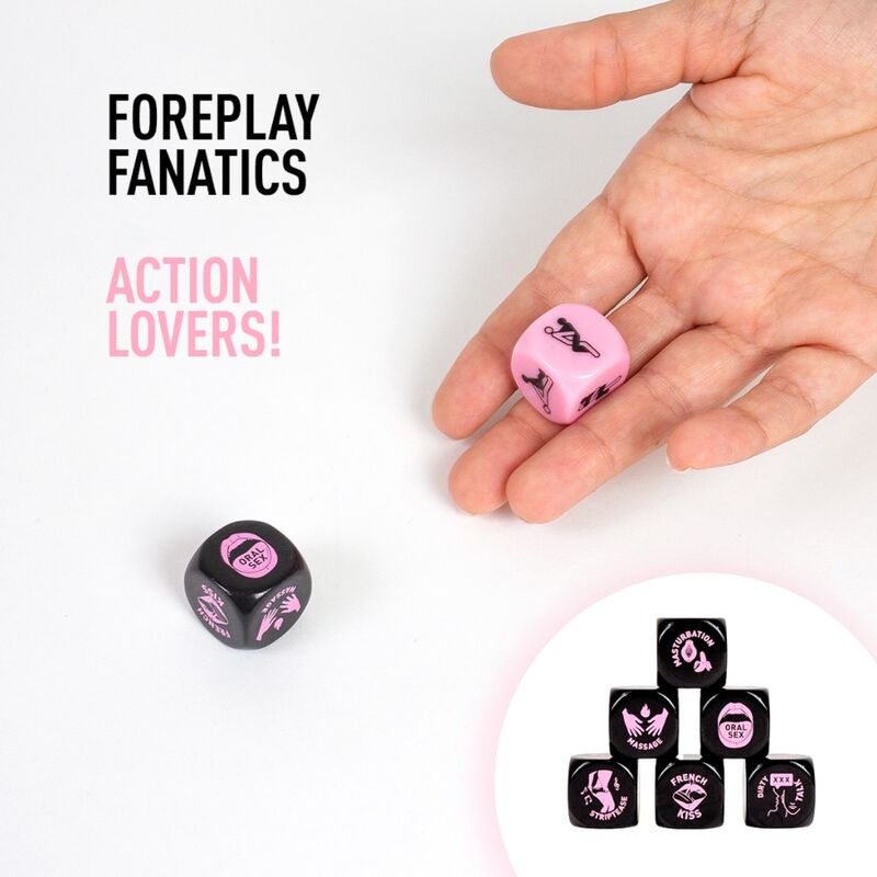 SECRET PLAY - JUEGO 2 DADOS FOREPLAY FANATICS - Kanerotika SL