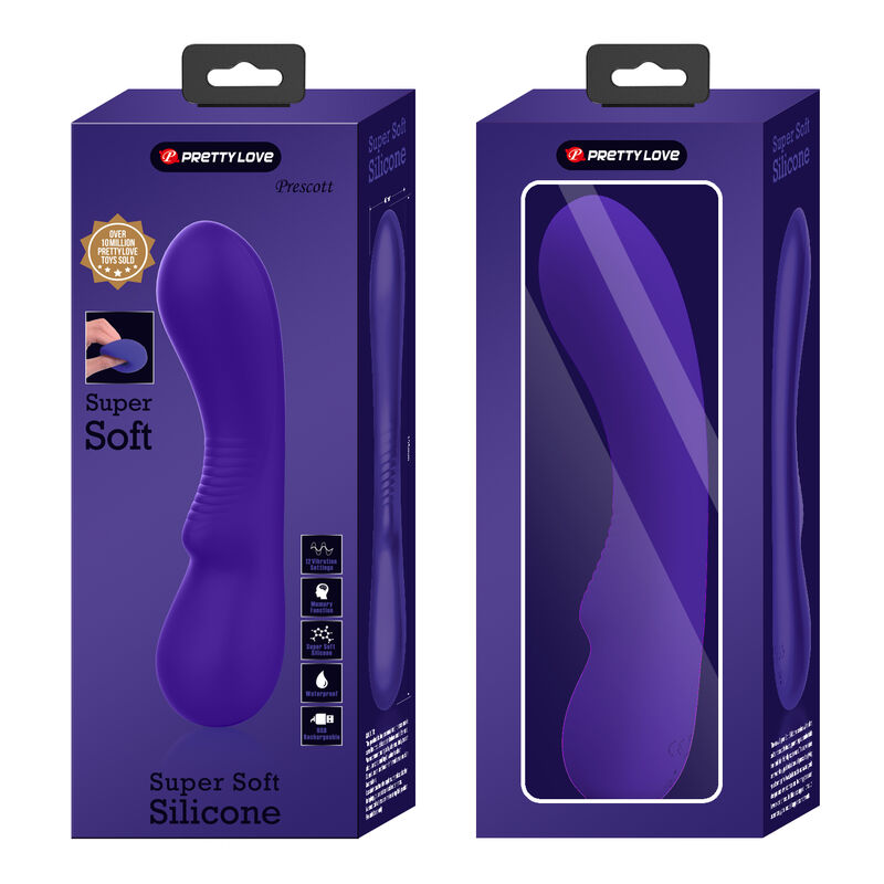 PRETTY LOVE - PRESCOTT VIBRADOR RECARGABLE LILA - Kanerotika SL