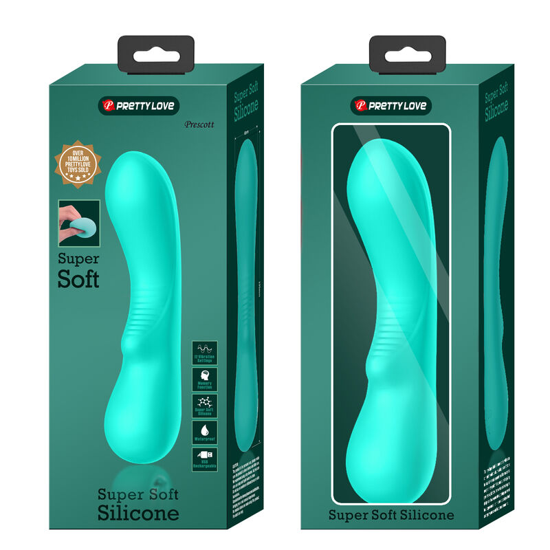 PRETTY LOVE - PRESCOTT VIBRADOR RECARGABLE VERDE AGUA - Kanerotika SL