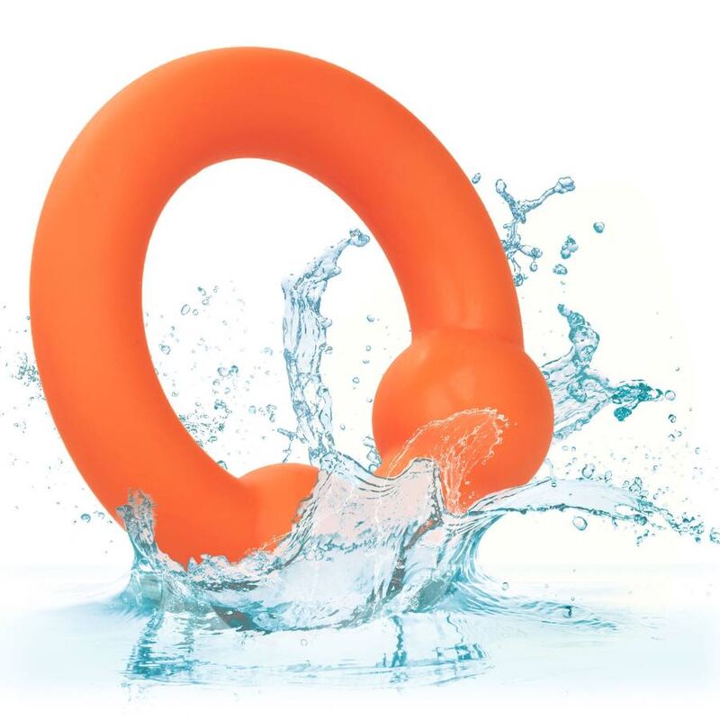 CALEXOTICS - ALPHA ANILLO DOBLE BOLA NARANJA - Kanerotika SL