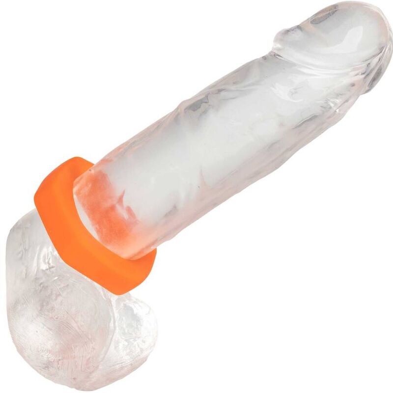 CALEXOTICS - ALPHA ANILLO PROLONG SEXGONO NARANJA - Kanerotika SL