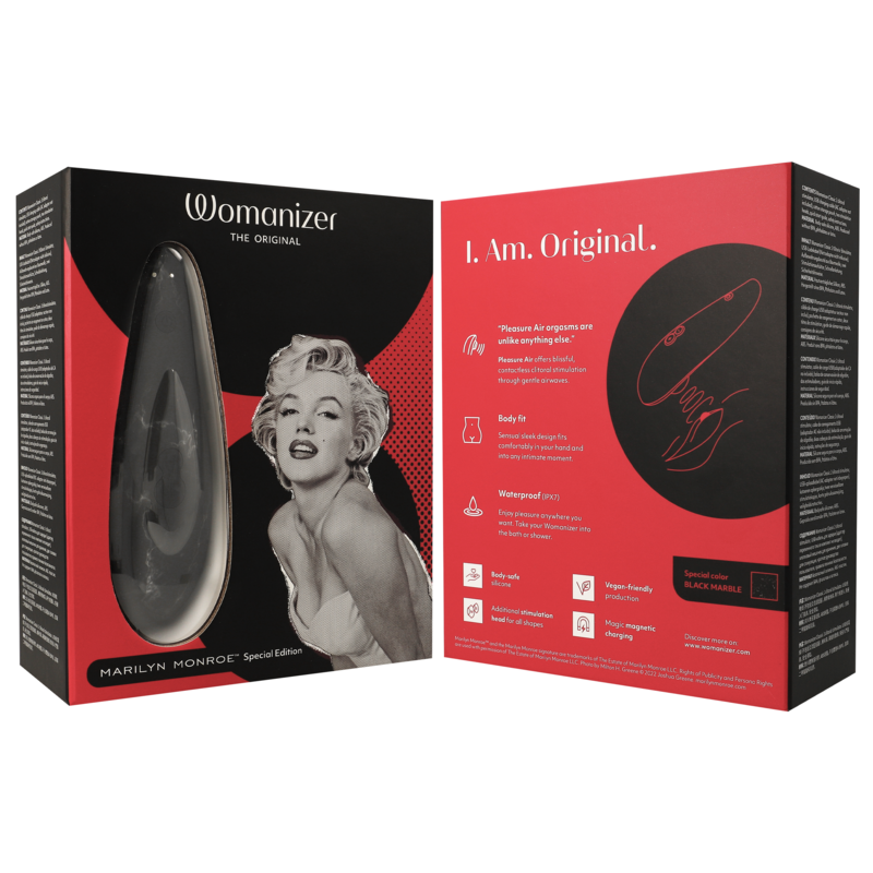WOMANIZER - MARILYN MONROE CLASSIC 2 ESTIMULADOR DE CLÍTORIS NEGRO - Kanerotika SL