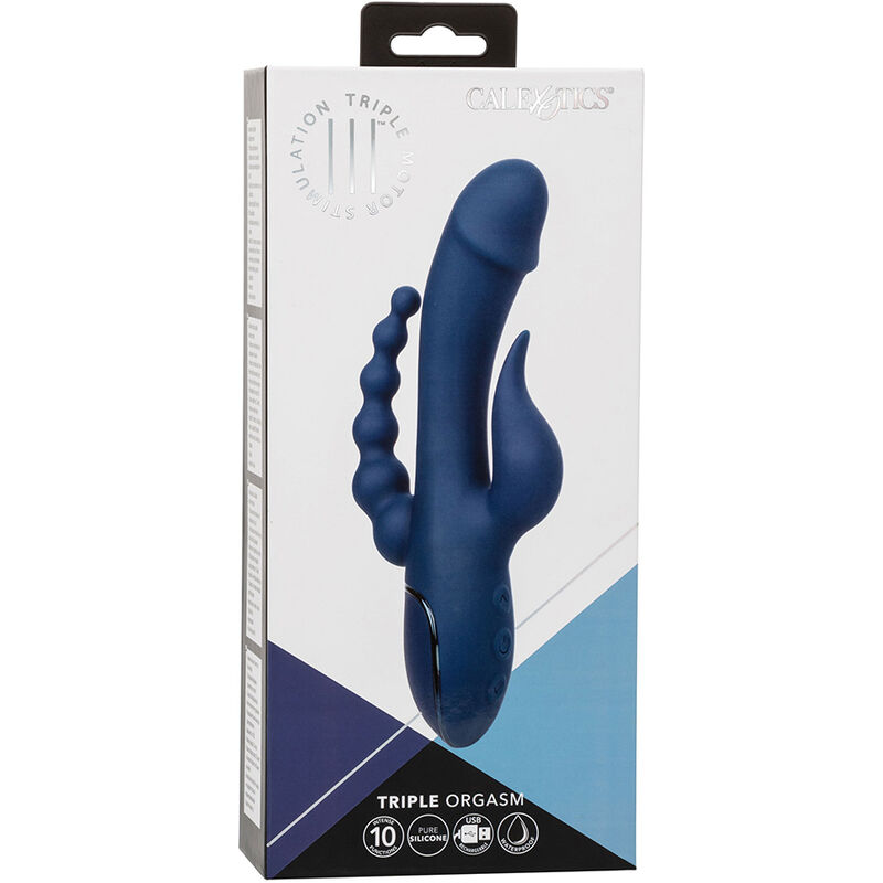 CALEXOTICS - VIBRADOR TRIPLE ORGASM AZUL - Kanerotika SL