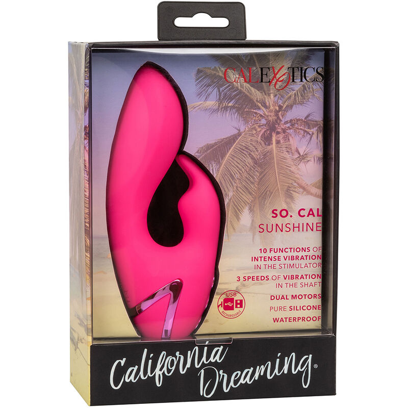 CALEXOTICS - SO. CAL SUSHINE VIBRATOR RABBIT FUCSIA BY CALIFORNIA DREAMING - Kanerotika SL