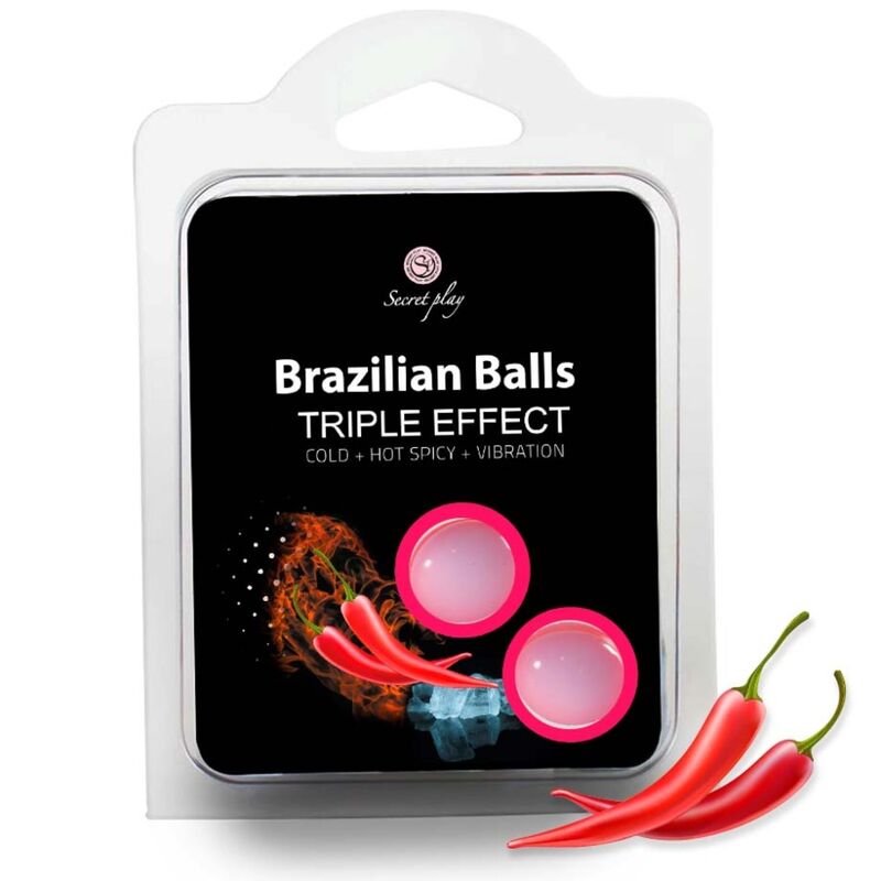 SECRETPLAY - SET 2 BRAZILIAN BALLS TRIPLE EFECTO - Kanerotika SL