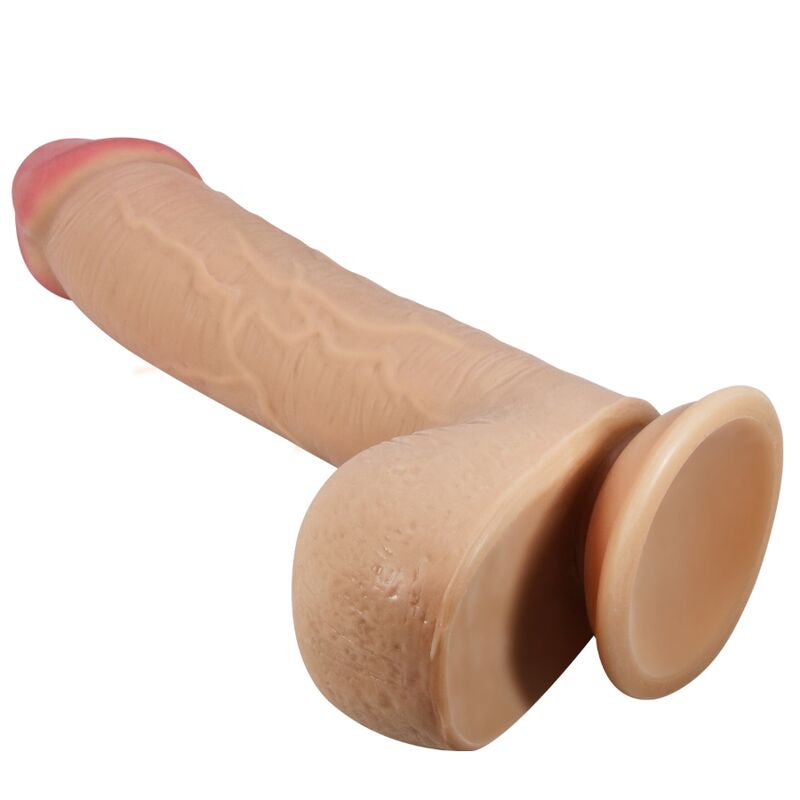 PRETTY LOVE - SLIDING SKIN SERIES DILDO REALÍSTICO CON VENTOSA PIEL DESLIZANTE NATURAL 23.4 CM - Kanerotika SL