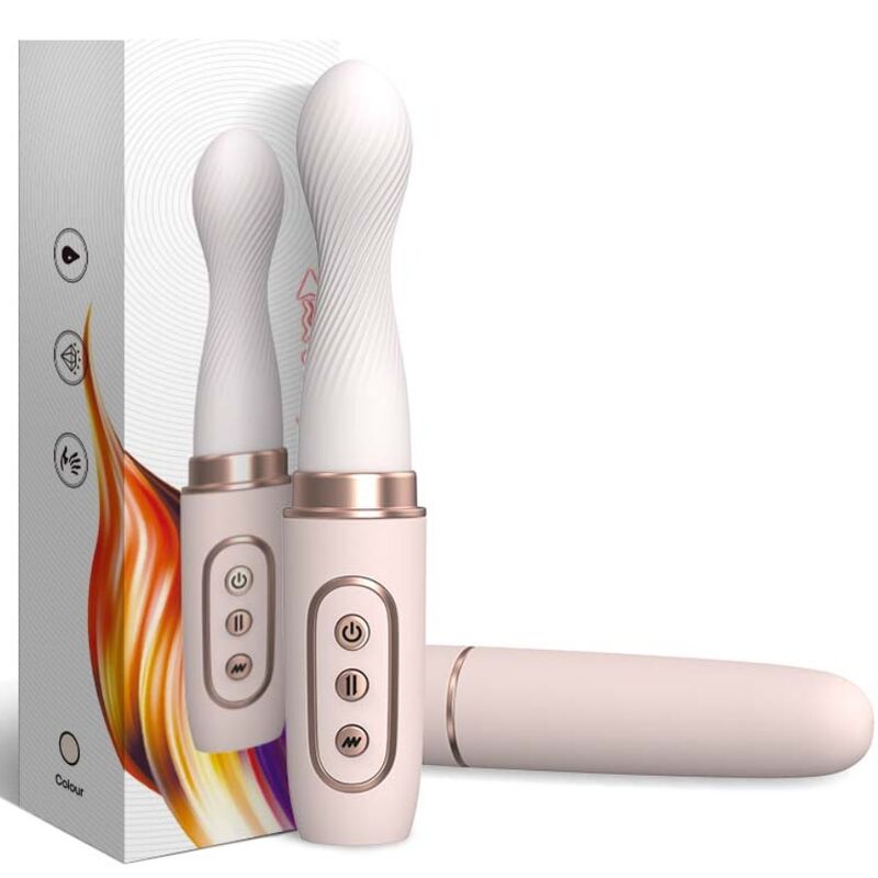 ARMONY - VIBRADOR ROTADOR & TELESCÓPIO AUTOMÁTICO YELLOW - Kanerotika SL