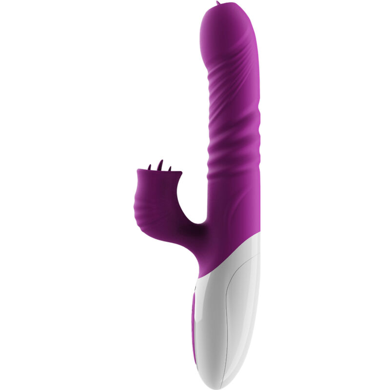 ARMONY - VIBRADOR & THRUSTING DOBLE LENGUA EFECTO CALOR VIOLETA - Kanerotika SL