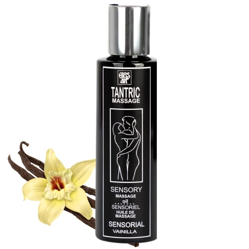 EROS-ART - ACEITE MASAJE TÁNTRICO NATURAL Y AFRODISÍACO VAINILLA 100 ML - Kanerotika SL