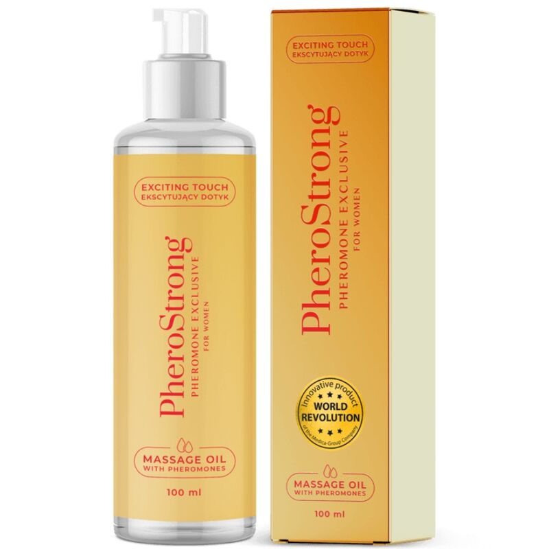 PHEROSTRONG - ACEITE DE MASAJE EXCLUSIVE PARA MUJER 100 ML - Kanerotika SL