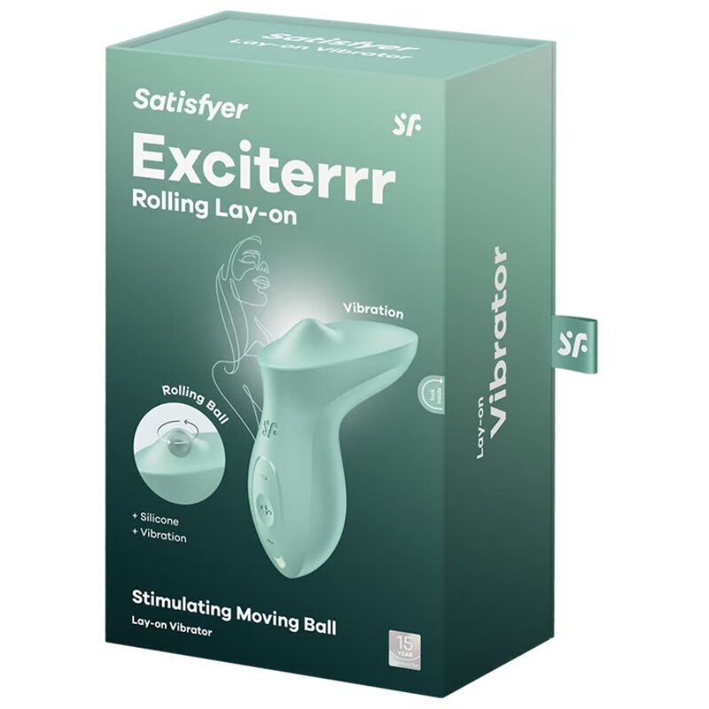 SATISFYER - EXCITERRR VIBRADOR LAY-ON CLÍTORIS MENTA - Kanerotika SL