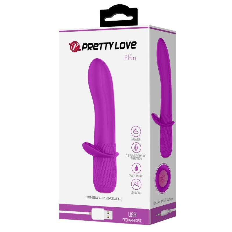 PRETTY LOVE - TROY VIBRADOR RECARGABLE MORADO - Kanerotika SL