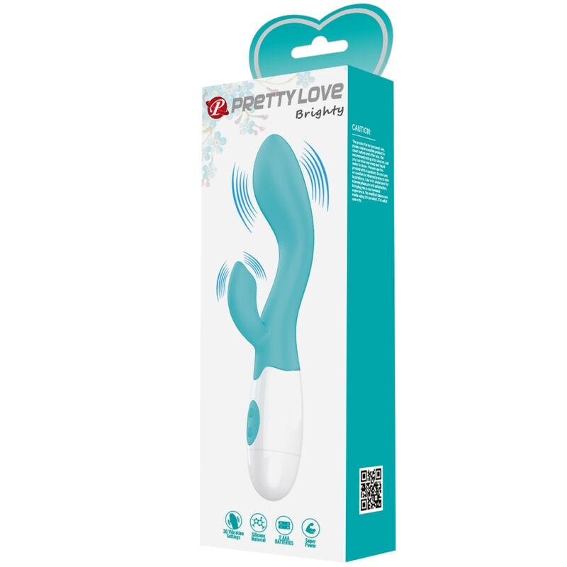 PRETTY LOVE - BRIGHTY VIBRADOR PUNTO G VERDE AGUA - Kanerotika SL