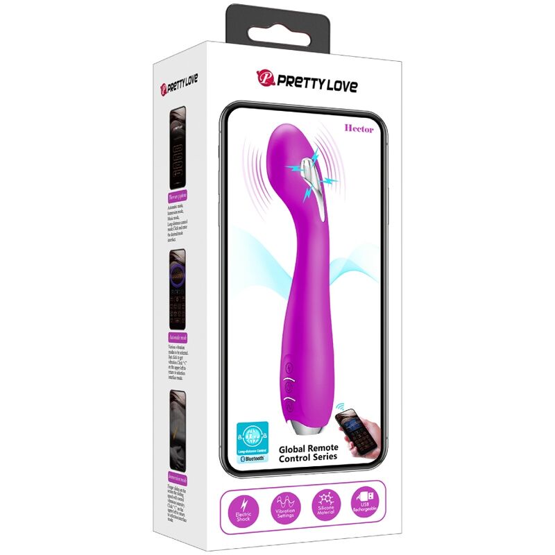 PRETTY LOVE - HECTOR VIBRADOR ELECTROSHOCK APP GRATUITA VIOLETA - Kanerotika SL