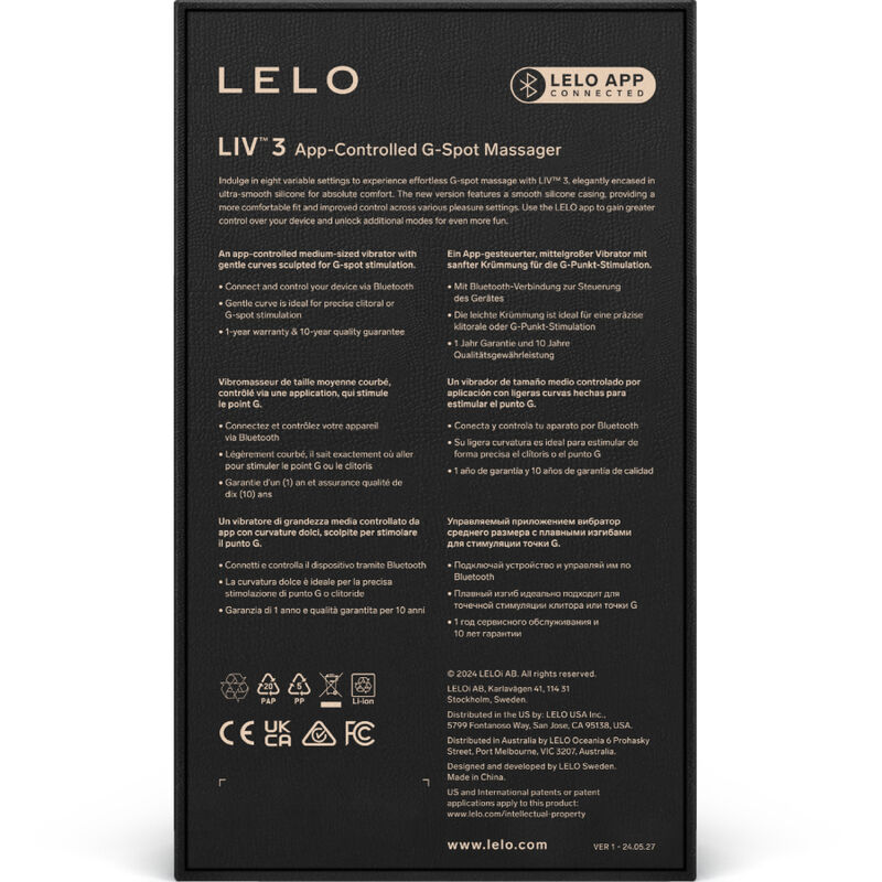 LELO -  LIV™ 3 ESTIMULADOR PUNTO G ROSA - Kanerotika SL