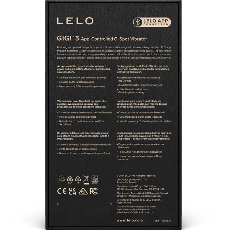 LELO -   GIGI™ 3 VIBRADOR PUNTO G AZUL - Kanerotika SL