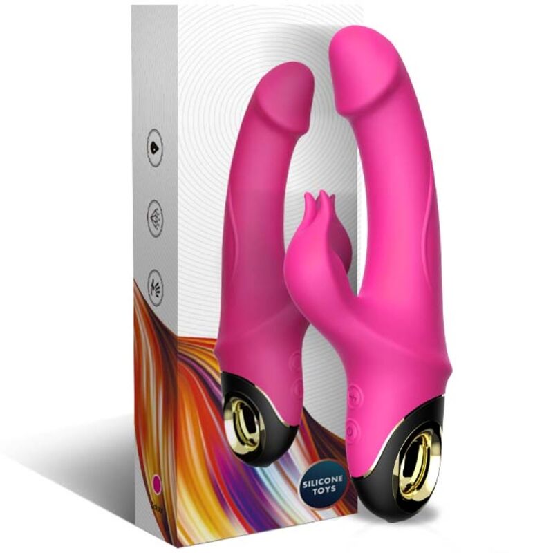 ARMONY - METEROR DILDO VIBRADOR RABBIT ROTADOR FUCSIA - Kanerotika SL