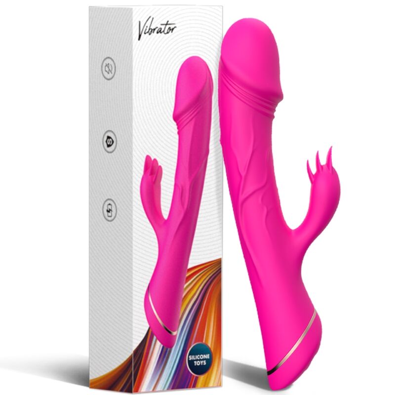 ARMONY - DILDO VIBRADOR RABBIT SILICONA FUCSIA - Kanerotika SL