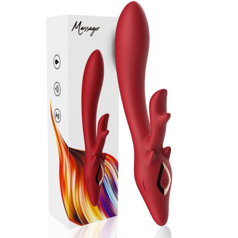 ARMONY - ELK VIBRADOR RABBIT CURVO RED - Kanerotika SL