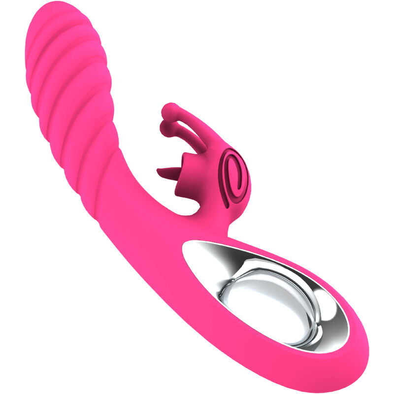 ARMONY - VICKY VIBRADOR RABBIT CON LENGUA PULL RING FUCSIA - Kanerotika SL