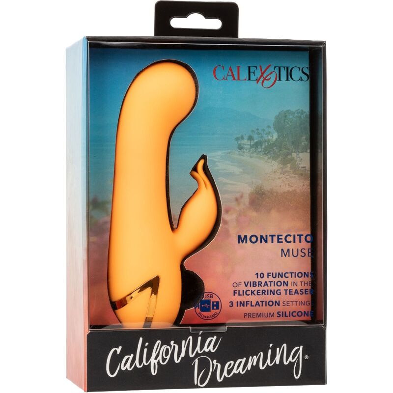 CALEXOTICS - MONTECITO MUSE VIBRADOR RABBIT NARANJA BY CALIFORNIA DREAMING - Kanerotika SL