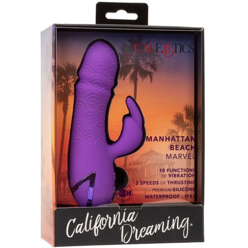 CALEXOTICS - MANHATTAN BEACH MARVEL VIBRADOR RABBIT MORADO BY CALIFORNIA DREAMING - Kanerotika SL