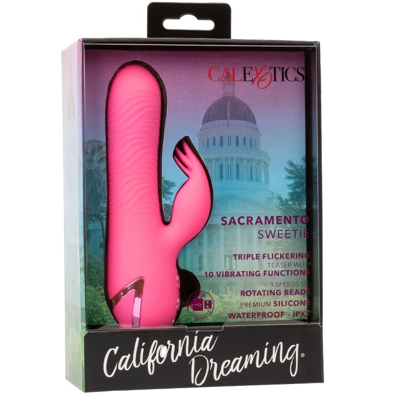 CALEXOTICS - SACRAMENTO SWEETIE VIBRADOR RABBIT ROSA BY CALIFORNIA DREAMING - Kanerotika SL