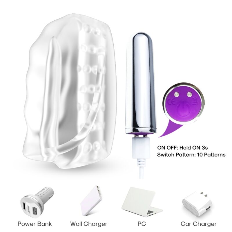 ARMONY - MASTER MASTURBATOR & VIBRADOR TRANSPARENTE - Kanerotika SL
