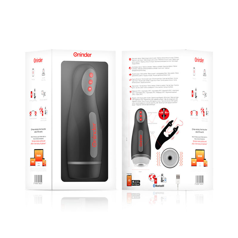 ONINDER - SEOUL MASTURBADOR MASCULINO DE COMPRESION Y VIBRACIÓN - APP GRATUITA - Kanerotika SL
