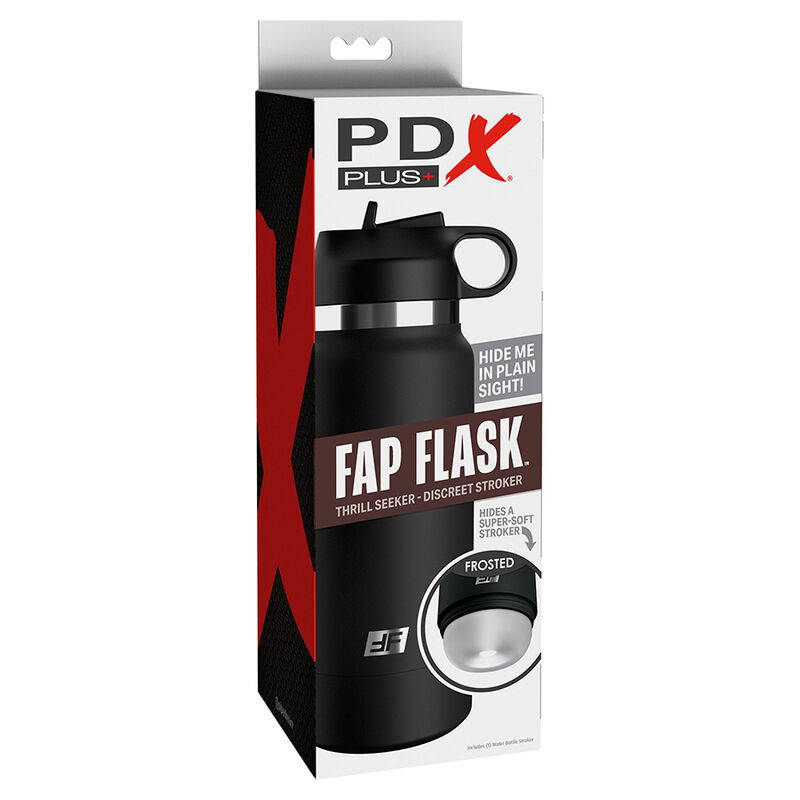 PDX PLUS - FAP FLASK ESTIMULADOR DE BOTELLA DISCRETO TRANSPARENTE MODELO 1 - Kanerotika SL