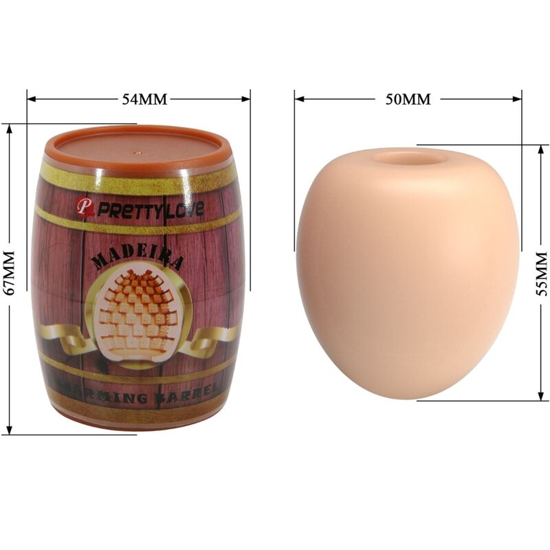 PRETTY LOVE - MASTURBADOR MASCULINO HUEVO NATURAL MODELO 2 - Kanerotika SL
