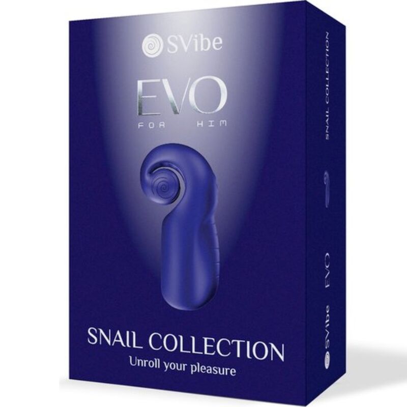 SNAIL VIBE - EVO FOR HIM MASTURBADOR MASCULINO SLIDE NROLL AZUL OSCURO - Kanerotika SL