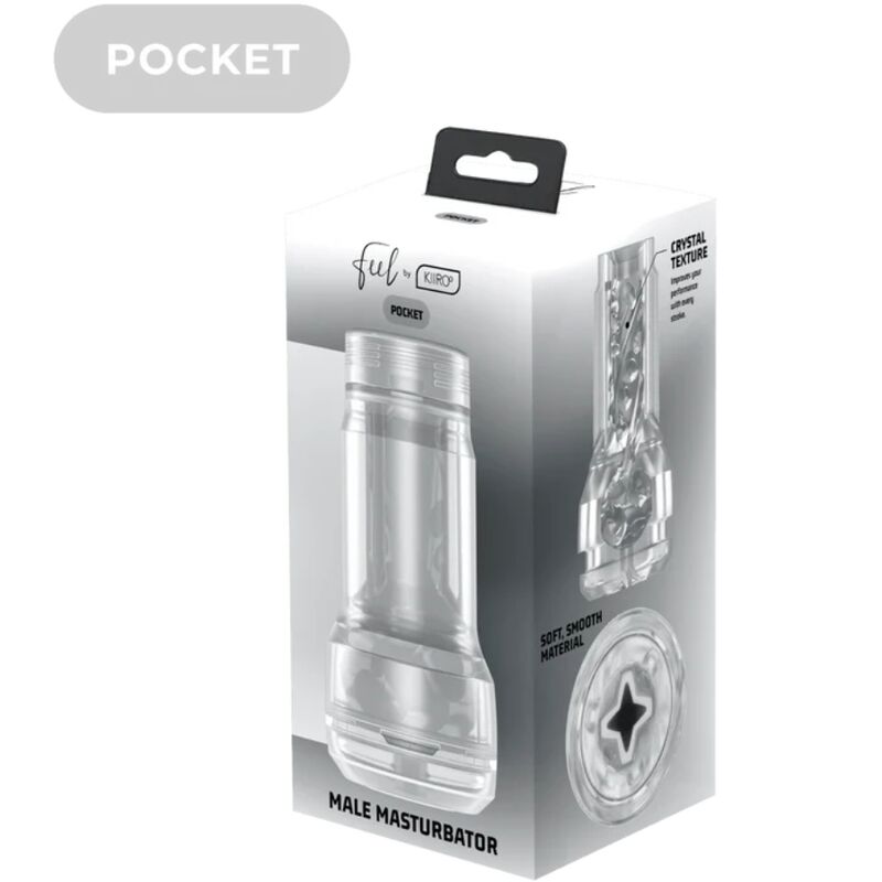 KIIROO - FEEL POCKET STROKER CRYSTAL BY KIIROO TRANSPARENTE - Kanerotika SL