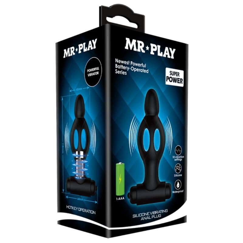 MR PLAY - PLUG ANAL DE SILICONA CON VIBRACIÓN - Kanerotika SL