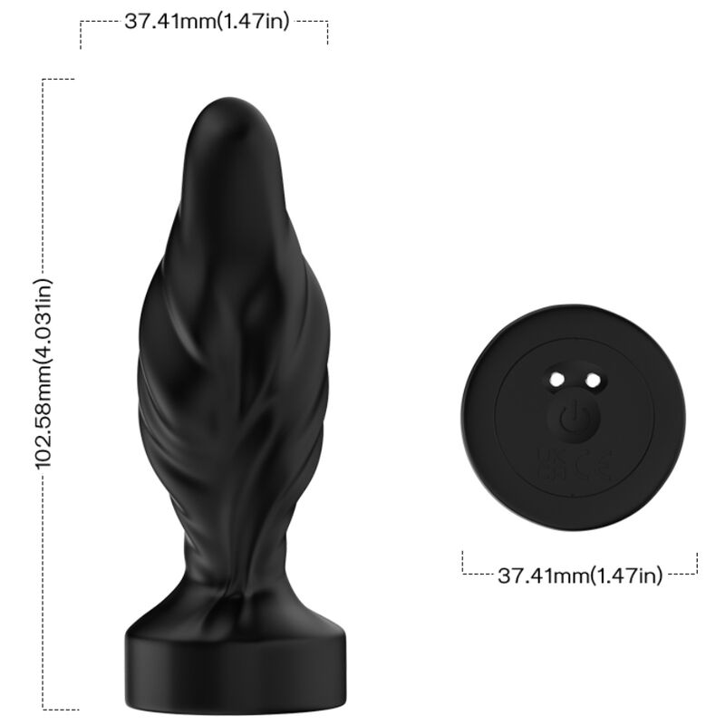 ARMONY - VIBRADOR & PLUG ANAL CONTROL REMOTO NEGRO - Kanerotika SL