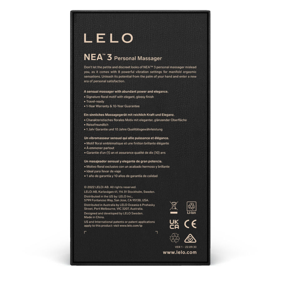 LELO - NEA 3 MASAJEADOR PERSONAL - AZUL - Kanerotika SL