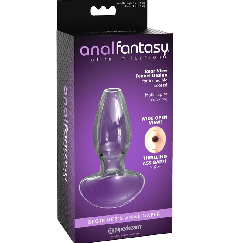 ANAL FANTASY ELITE COLLECTION - DILATADOR ANAL GAPER PARA PRINCIPIANTES CRISTAL TALLA S - Kanerotika SL