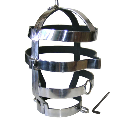 METAL HARD - MASCARA CON COLLAR ACERO - Kanerotika SL