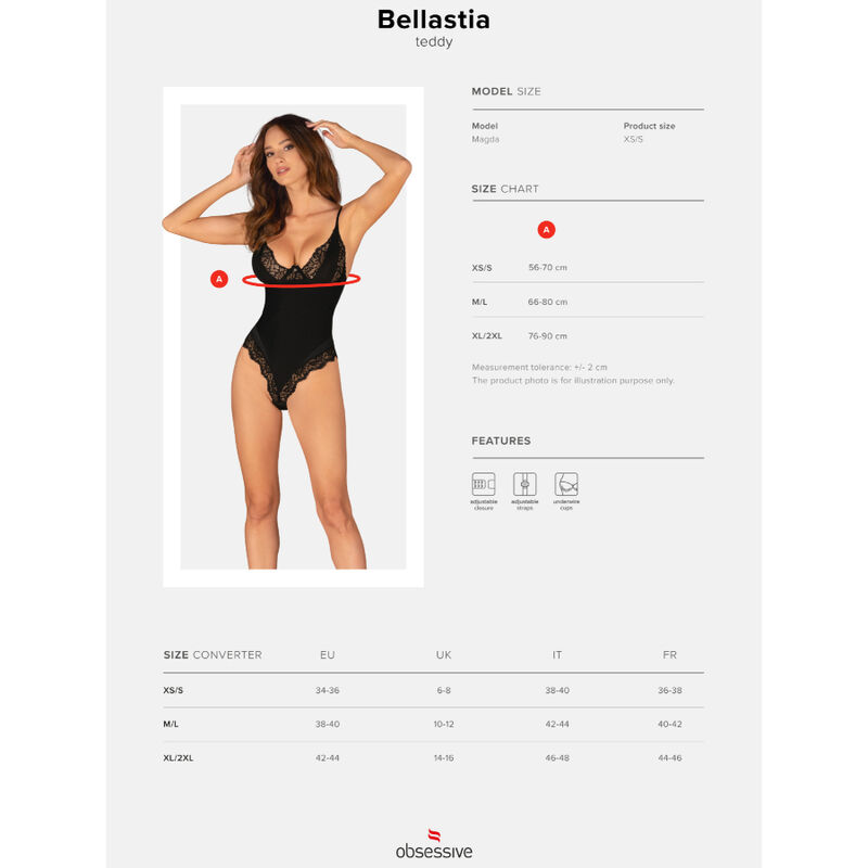 OBSESSIVE - BELLASTIA TEDDY XS/S - Kanerotika SL