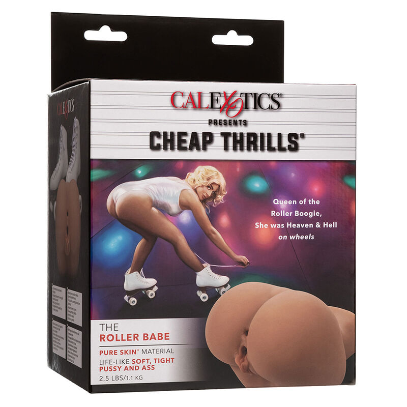 CALEXOTICS - THE ROLLER BABE DOBLE MASTURBADOR REALÍSTICO NATURAL - Kanerotika SL